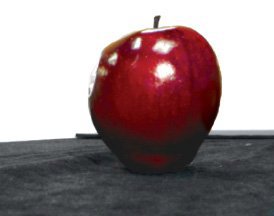적사과를 가시광선에서 촬영한 이미지